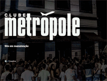 Tablet Screenshot of clubemetropole.com.br